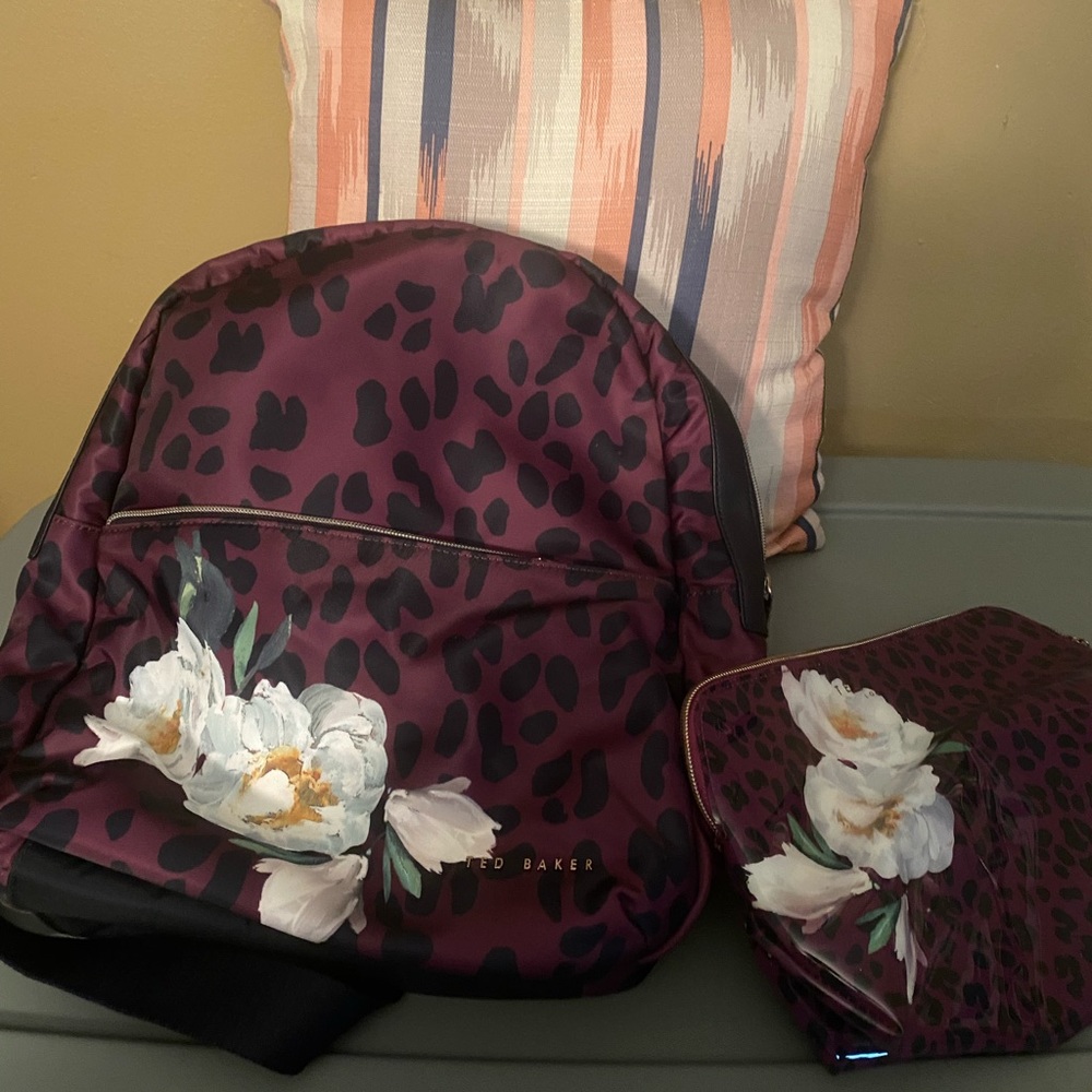 Ted Baker backpack and cosmetic bag